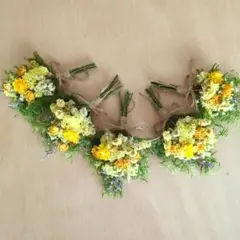 ドライフラワーガーランド♡薔薇と小花のスワッグ