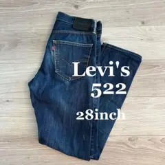 Levi's 522 股上深め　濃紺テーパードデニム 28inch