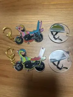 暴走族　バイクアクリルキーホルダーセット2種
