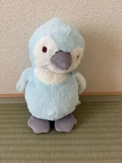 水色 ペンギン型 ぬいぐるみ