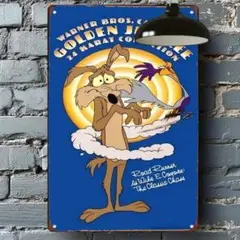 ロードランナー THE ROAD RUNNER ワイリー・コヨーテ ブリキ看板