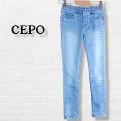 セポ CEPO☆デニム ジーンズ スキニー【S】ライトブルー