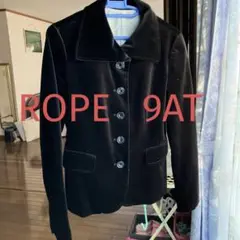 未使用品❣️ロペ ROPE デザインジャケット 黒ベルベット