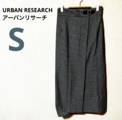 【美品】 URBAN RESEARCH チェック柄タイトスカート ベルト付き