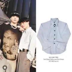 BECOME TREE✳︎Yard-DyedDeformedShirtStripe