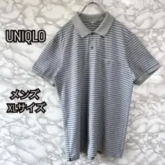 UNIQLO メンズ ポロシャツ XLサイズ グレー系 ユニクロ 半袖