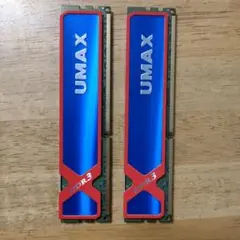 UMAX Cetus DCDDR3- 8GBメモリ　 [4GB✕2枚組]動作済