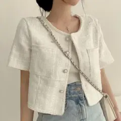 大人気❤️夏の韓国風オシャレミニアウター女子会デートに最適