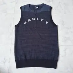 OAKLEY ベスト スキッパー チェック 刺繍 オークリー M ネイビー