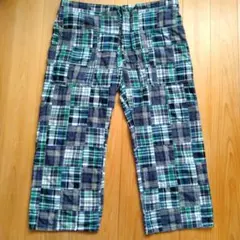 grown in the sun 　パッチワーク柄パンツ　 メンズ　LL