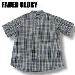 FADED GLORY 半袖シャツ チェック柄 大きいサイズ XLサイズ メンズ