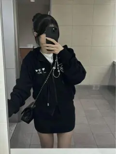 BadBlood Classic Logo Hooded ZipUp ネイビー