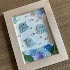 シーグラスアート　海のしずくと花のしらべ