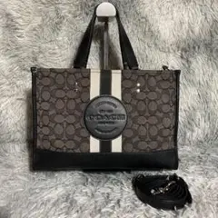 極美品 コーチ 2way デンプシー 22 ショルダーバッグ レザー×キャンバス