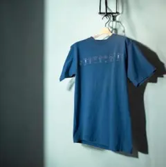 キャラクターグラフィック Tシャツ 青 グレー