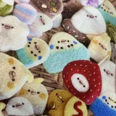 【シマエナガ？】ことりとおいしいものづくし 約110×50cm