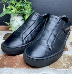 OnitsukaTiger オニツカ レザー スニーカー 24 アッピアン 黒