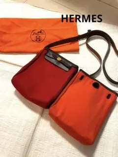 エルメス エールバッグTPM オレンジu0026レッド