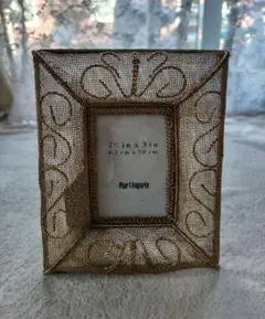 Pier 1 imports メッシュ フォトフレーム ゴールド
