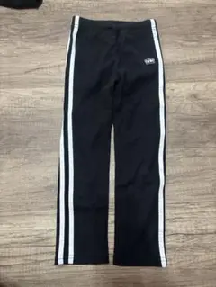 ベビードール　キッズ　パンツ　黒　白ライン　110