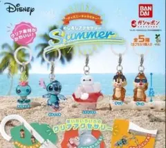 ディズニーキャラクター めじるしアクセサリー　Summer ガチャ