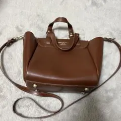 CHRISTIAN VILLA ブラウンショルダーバッグ
