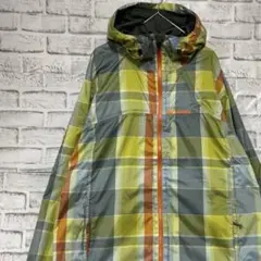 コロンビア　マウンテンパーカーイエローL ロゴ刺繍アウトドア828