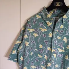 reyn spooner　アロハシャツ　フルオープン　BD　XL　韓国製