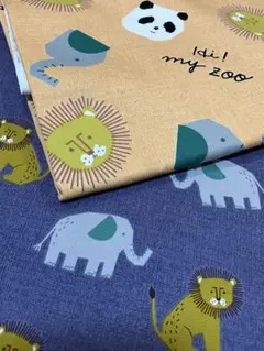 2m hy my zoo オックス生地　ハギレ　生地