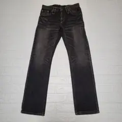 Wrangler EDWIN ラングラー ブラック デニム ジーンズ 28