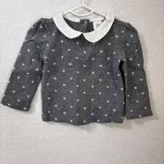 baby GAP ハート柄長袖シャツ 12-18ヶ月