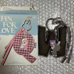 POPMART ラブブ PIN FOR LOVE アルファベットペンダント W