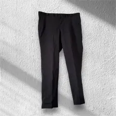 POLO メンズ ブラック パンツ 綿100％