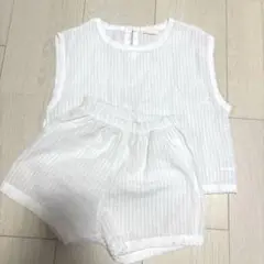 Bella Bambena ホワイト タンクトップ　ショートパンツ　セットアップ