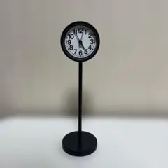 無印良品　公園の時計　ミニ　黒