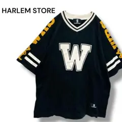 HARLEM STORE Tシャツ ハーレムストア 笑う少年 WRS 日本製 黒