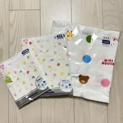 ミキハウス 新品 出産準備セット（バスタオル・肌着）