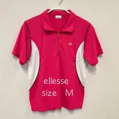 ellesse レディース ハーフジップアップシャツ M エレッセ テニス