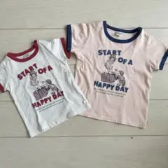 futafuta　半袖　リンガーTシャツ　 90cm 120cm セット