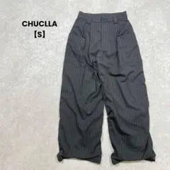 a2133＊CHUCLLA ストライプカーゴパンツ　グレー【S】カジュアル