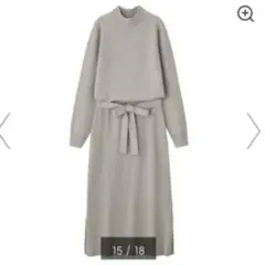 ◎新品◎GU ブラウジングニットワンピース