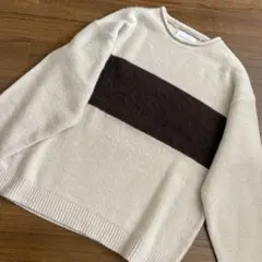 アダムエロペ ワンボーダー ニット