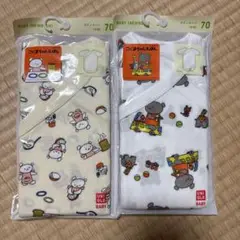半袖ボディースーツ前開き 70サイズ　ユニクロ　こぐまちゃん