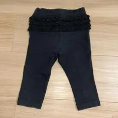 黒 フリル付きレギンス　オールドネイビー