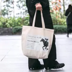 クロワデュノール トートバッグ ナチュラル 競馬b