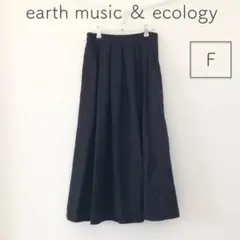 earth music & ecology ブラック フレアスカート F