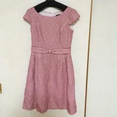 トッカ ツイードワンピース ピンク 6