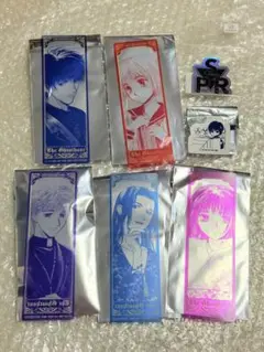 1095.グッズ　ゴーストハント クリアしおり　シール　7点セット