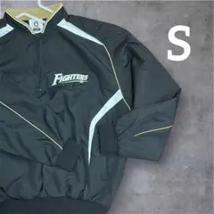 【美品】日本ハムファイターズ 公式グッズ 長袖 ハーフジップ トレーニングウェア