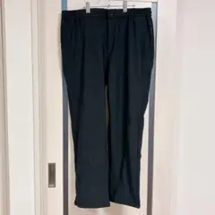 メンズ　スラックス　パンツ　ブラック　大きいサイズ　裏起毛　暖かい　3L